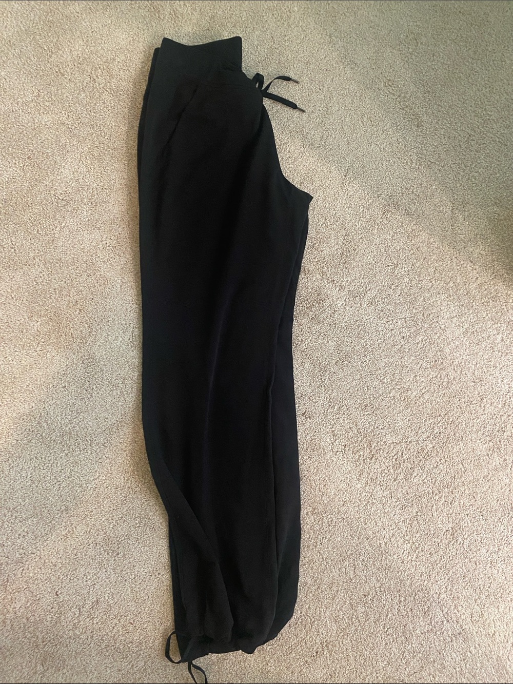Athleta Black Drawcord Jogger Pants